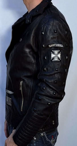 Кожаная куртка Affliction American Reborn Jacket ціна